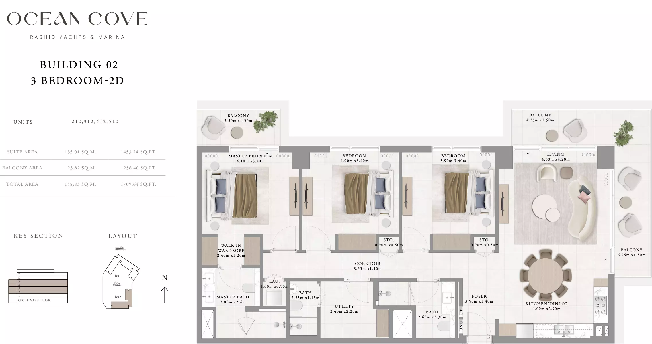 Ocean Cove Type 4- Building 2, 3 beds