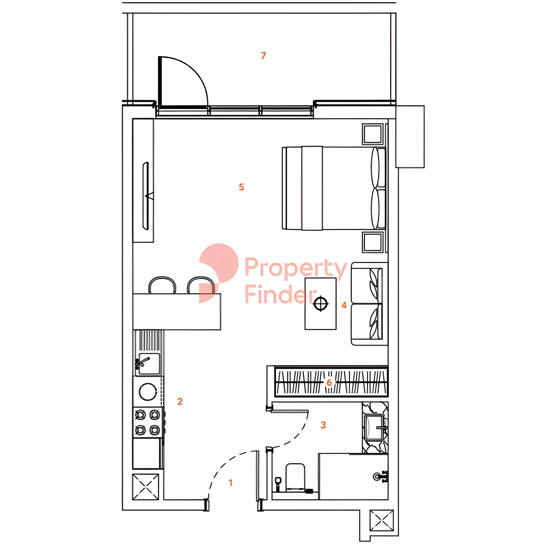 صورة مخطط ارضية الوحدة