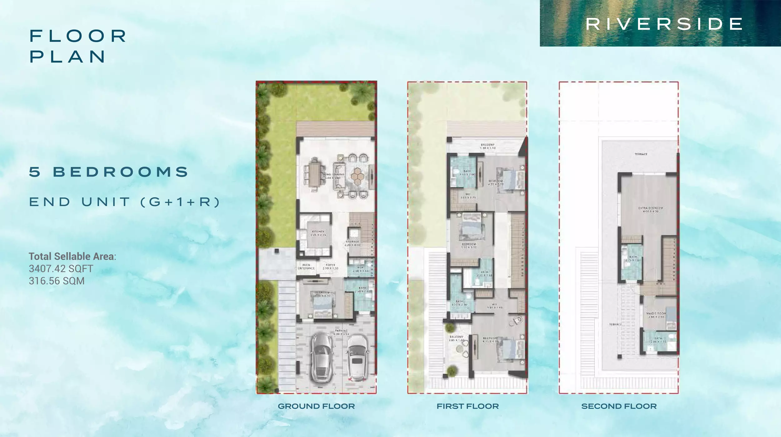 Damac Riverside Type A-Sage Tower, 5 beds