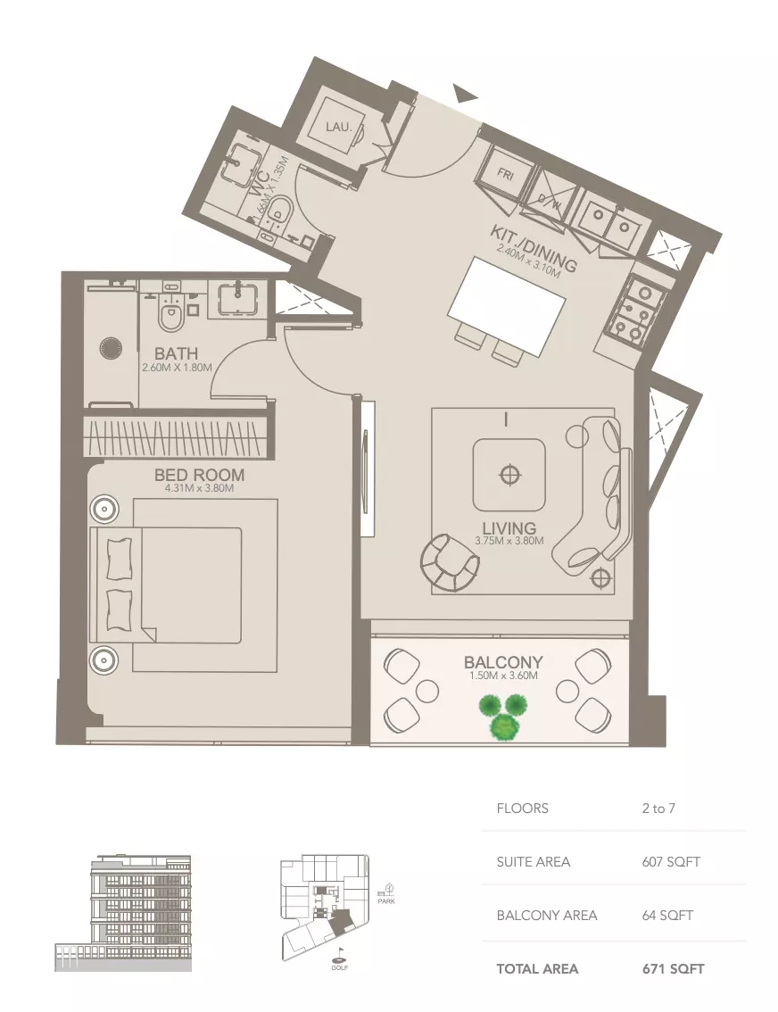 Unit floor plan image