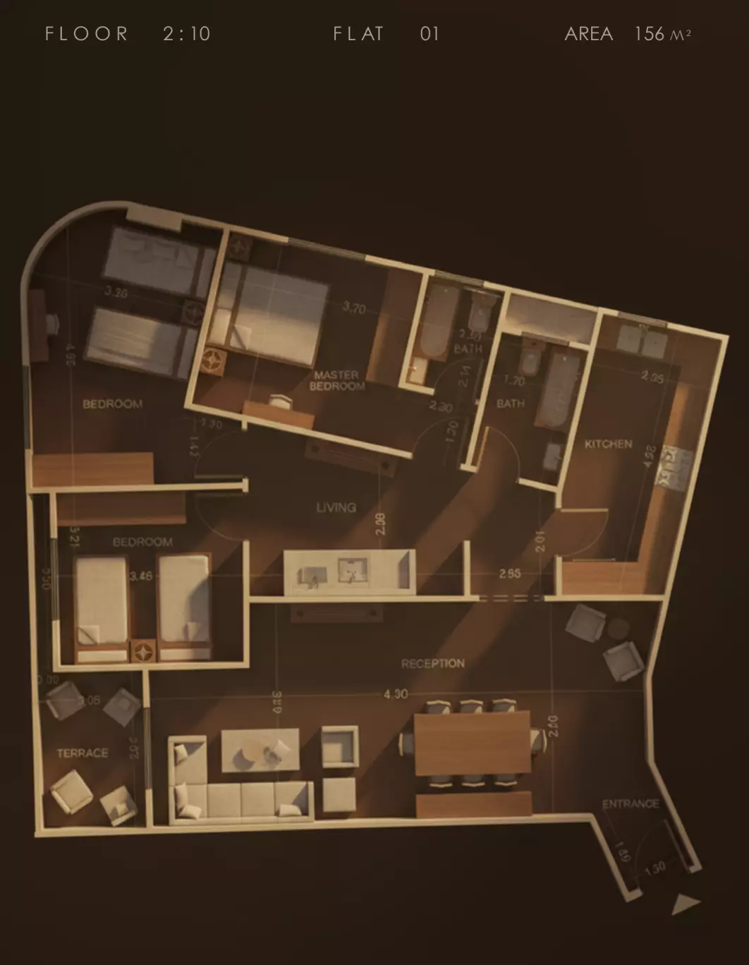 صورة مخطط ارضية الوحدة