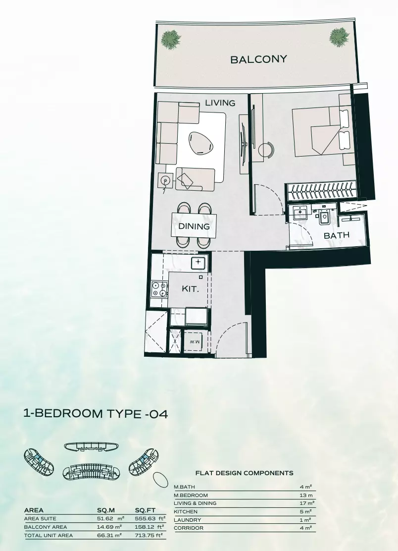 Unit floor plan image