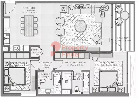 Sirdhana B3-Type 6, 2 beds