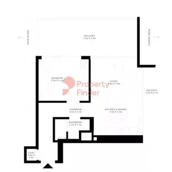 Grand Bleu Tower Unit 07 - Level 19, 1 bed