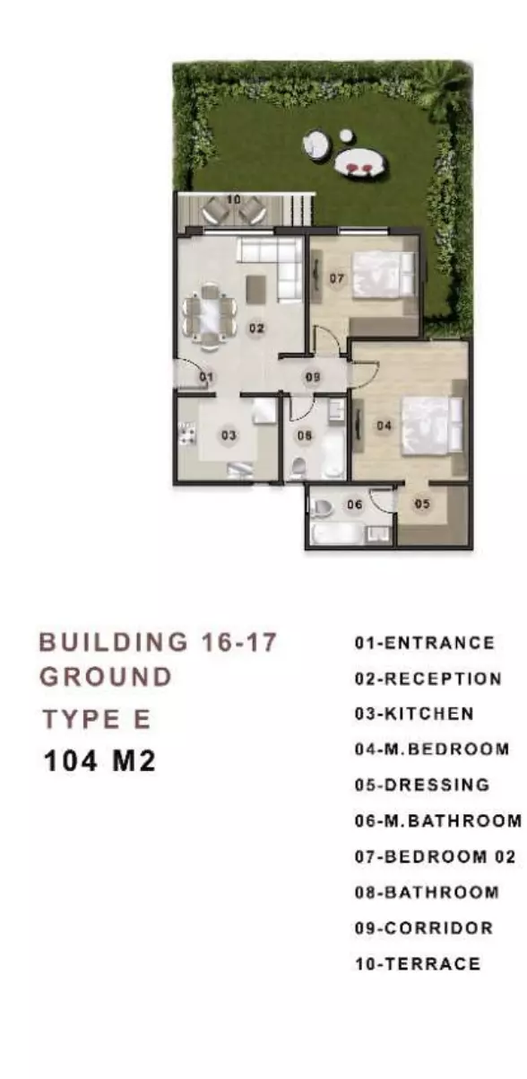 صورة مخطط ارضية الوحدة
