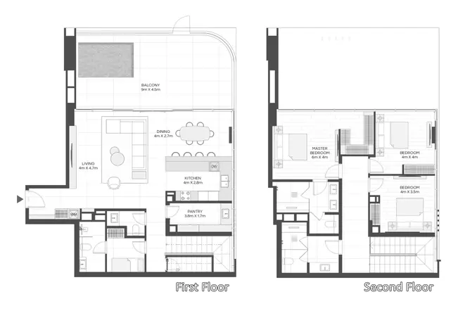 Liv Maritime — 3BR floor plan