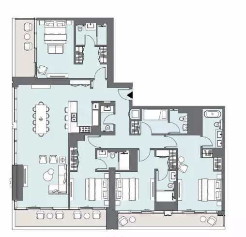 Peninsula Four Tower B-Type C, 4 beds