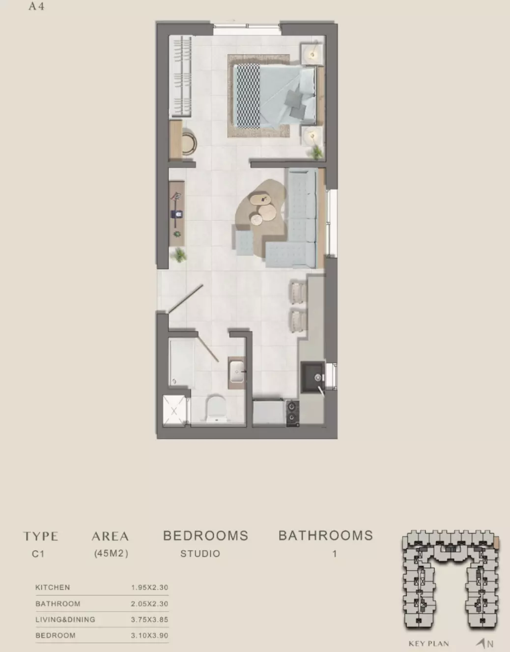 صورة مخطط ارضية الوحدة