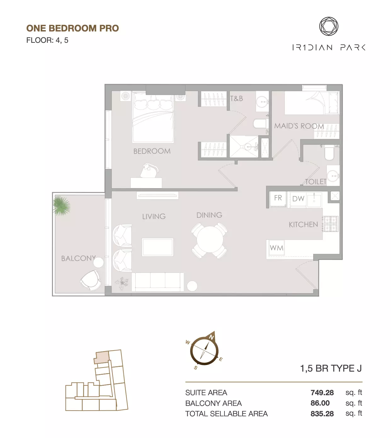 Unit floor plan image