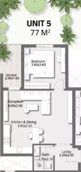 صورة مخطط ارضية الوحدة