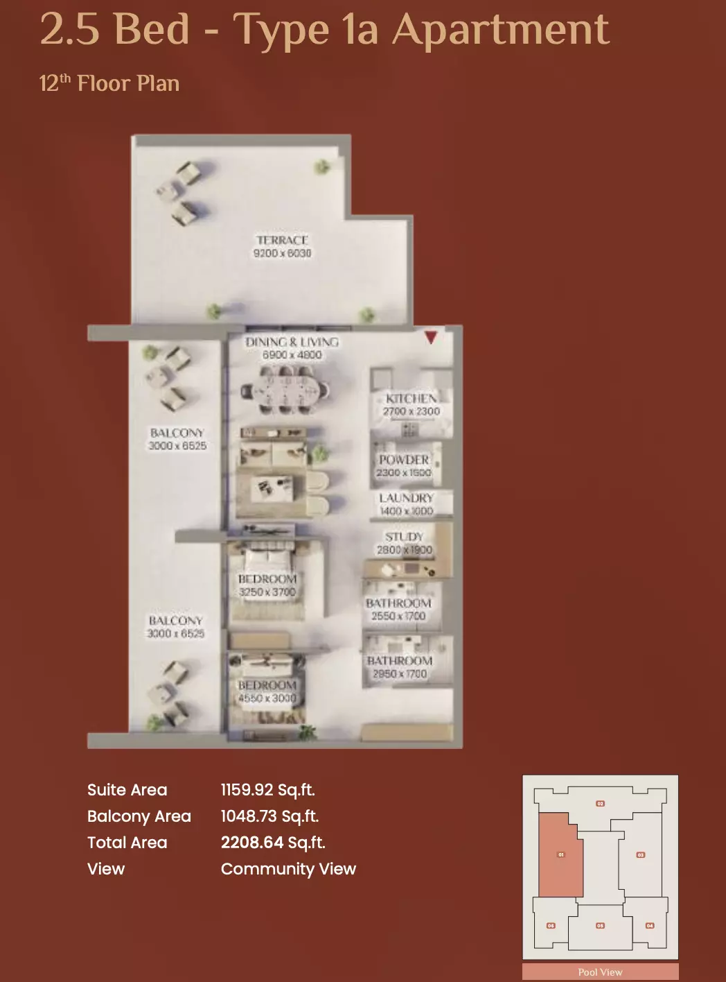 Unit floor plan image