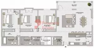 Le Ciel Type 2, 3 beds