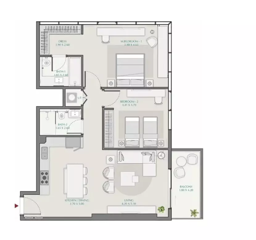 Unit floor plan image