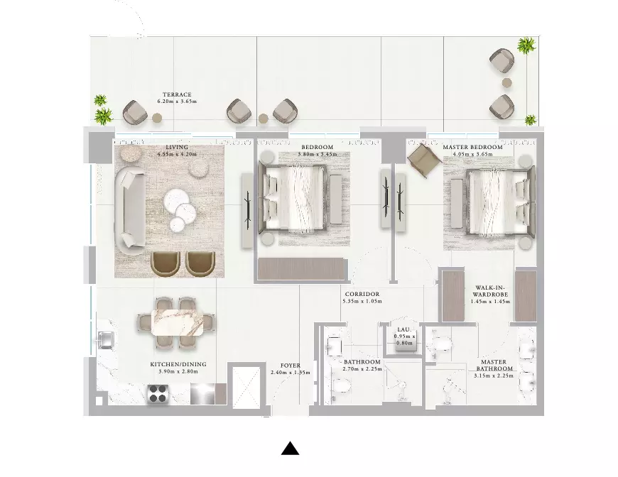 Ocean Star B2-Type 4B, 2 beds