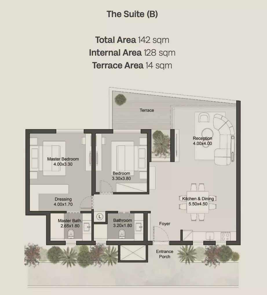 صورة مخطط ارضية الوحدة