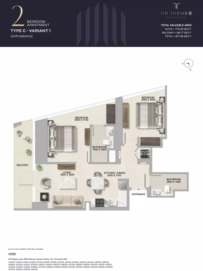 Unit floor plan image