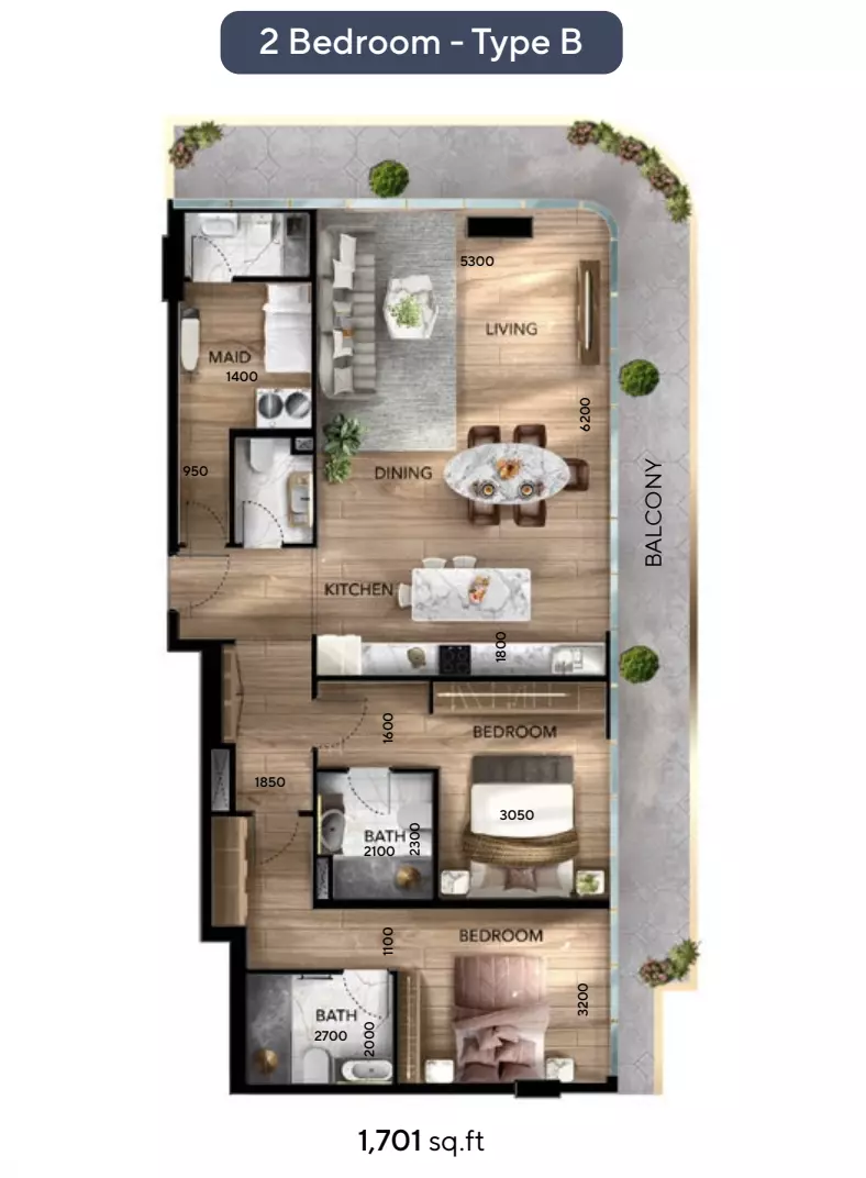 صورة مخطط ارضية الوحدة