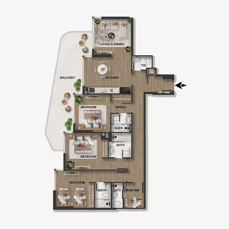 Unit floor plan image