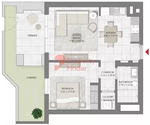 Creek Beach Surf Building 2, Level 1, 1 bed