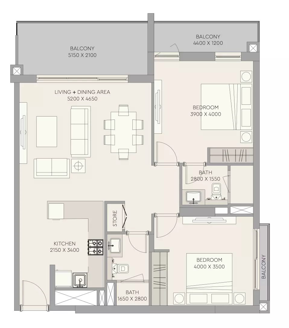 Unit floor plan image