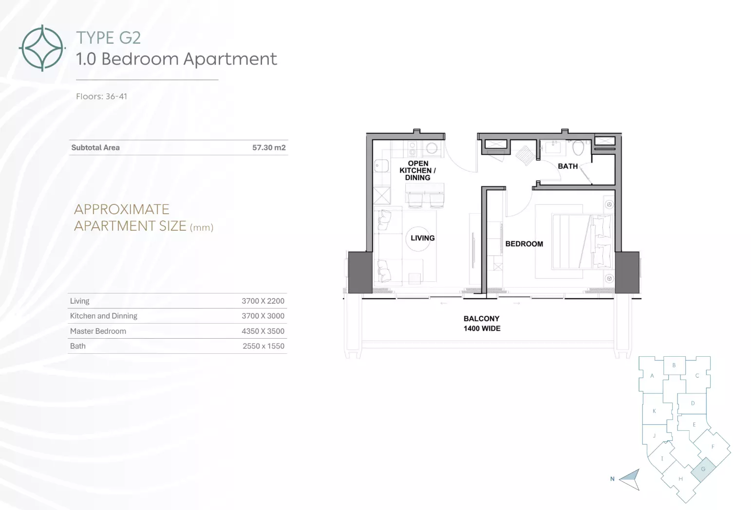Unit floor plan image