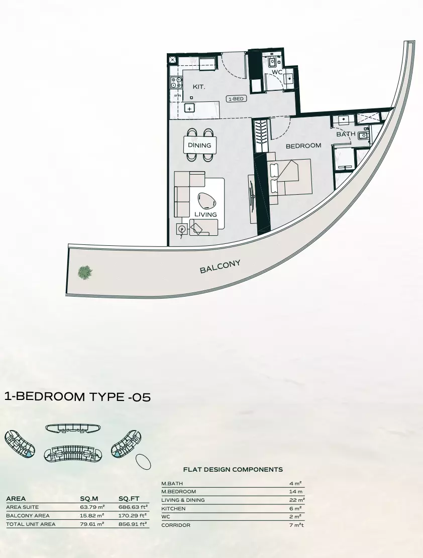 Unit floor plan image