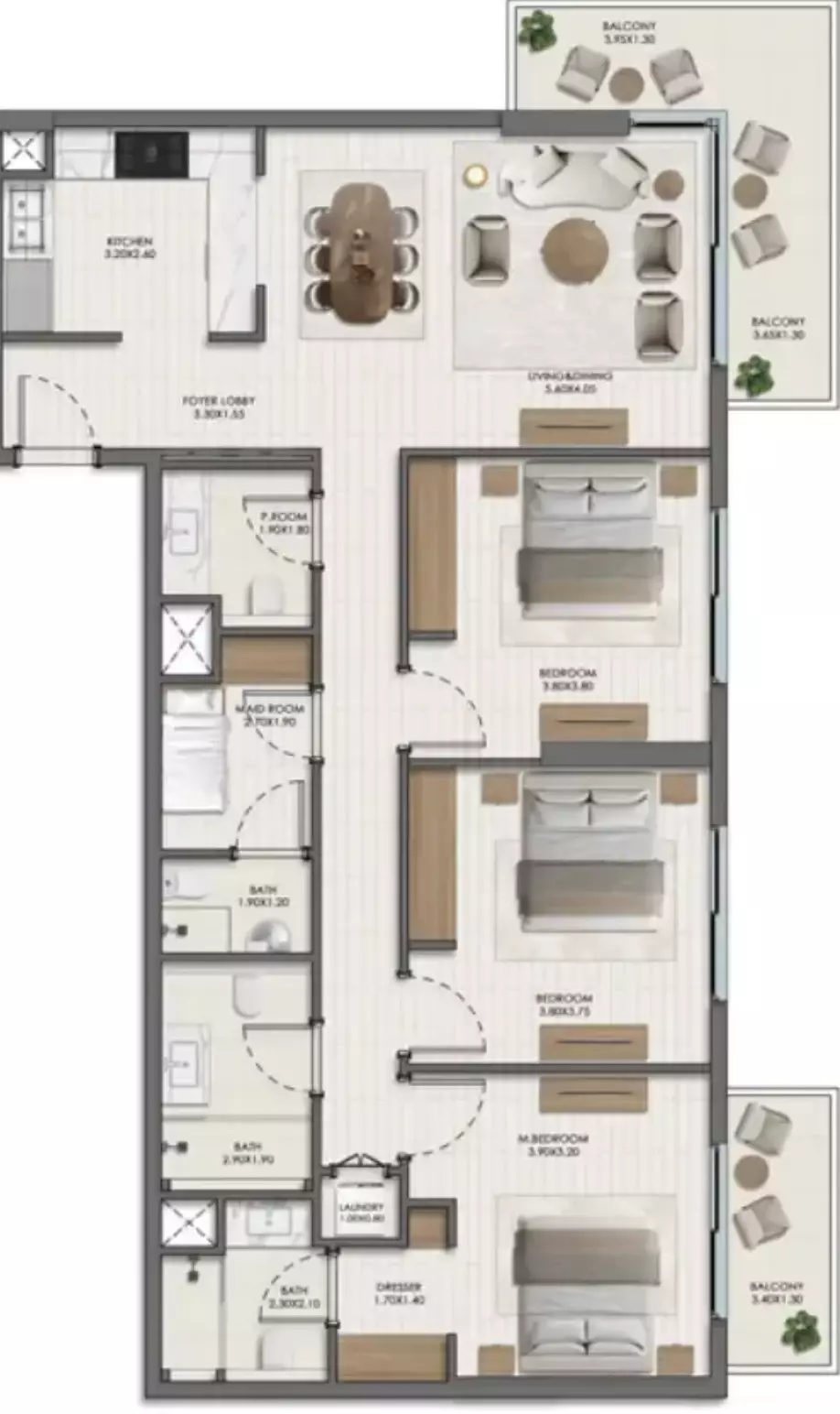 صورة مخطط ارضية الوحدة