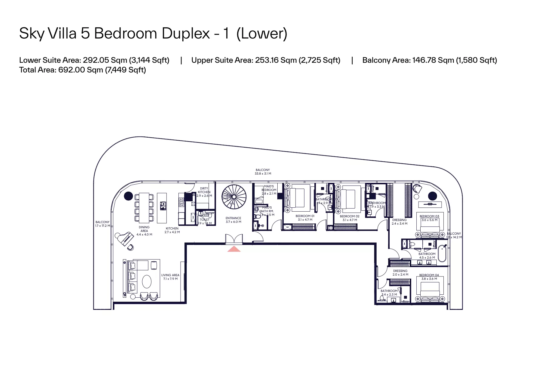 صورة مخطط ارضية الوحدة