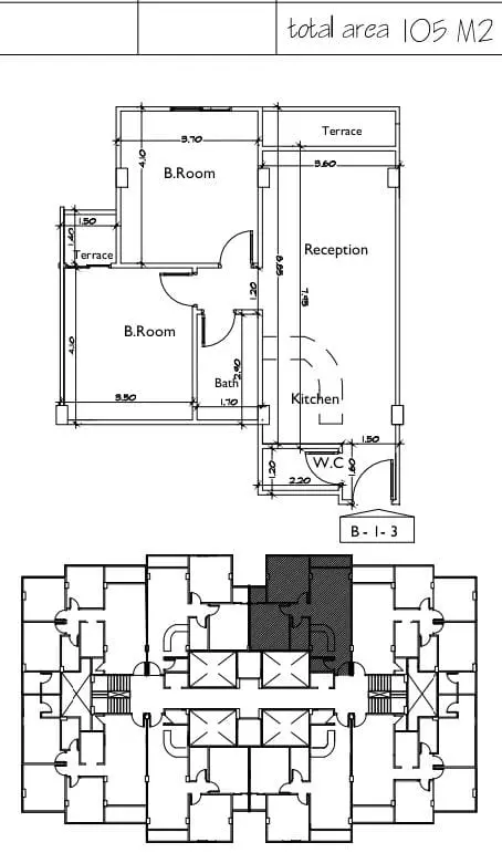 صورة مخطط ارضية الوحدة