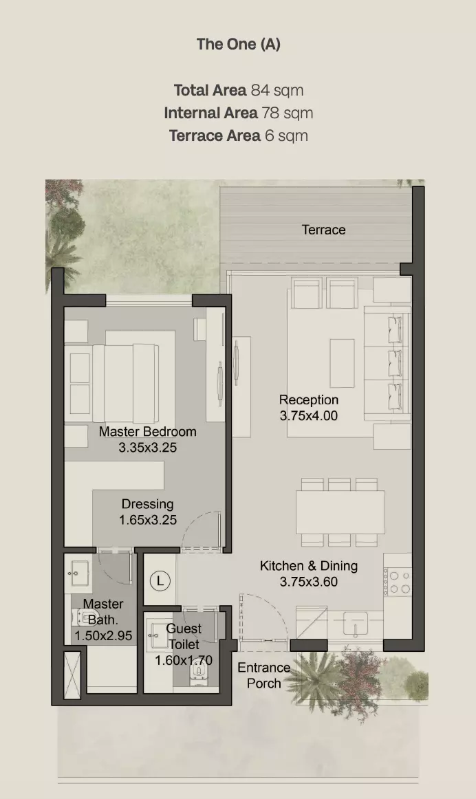 صورة مخطط ارضية الوحدة