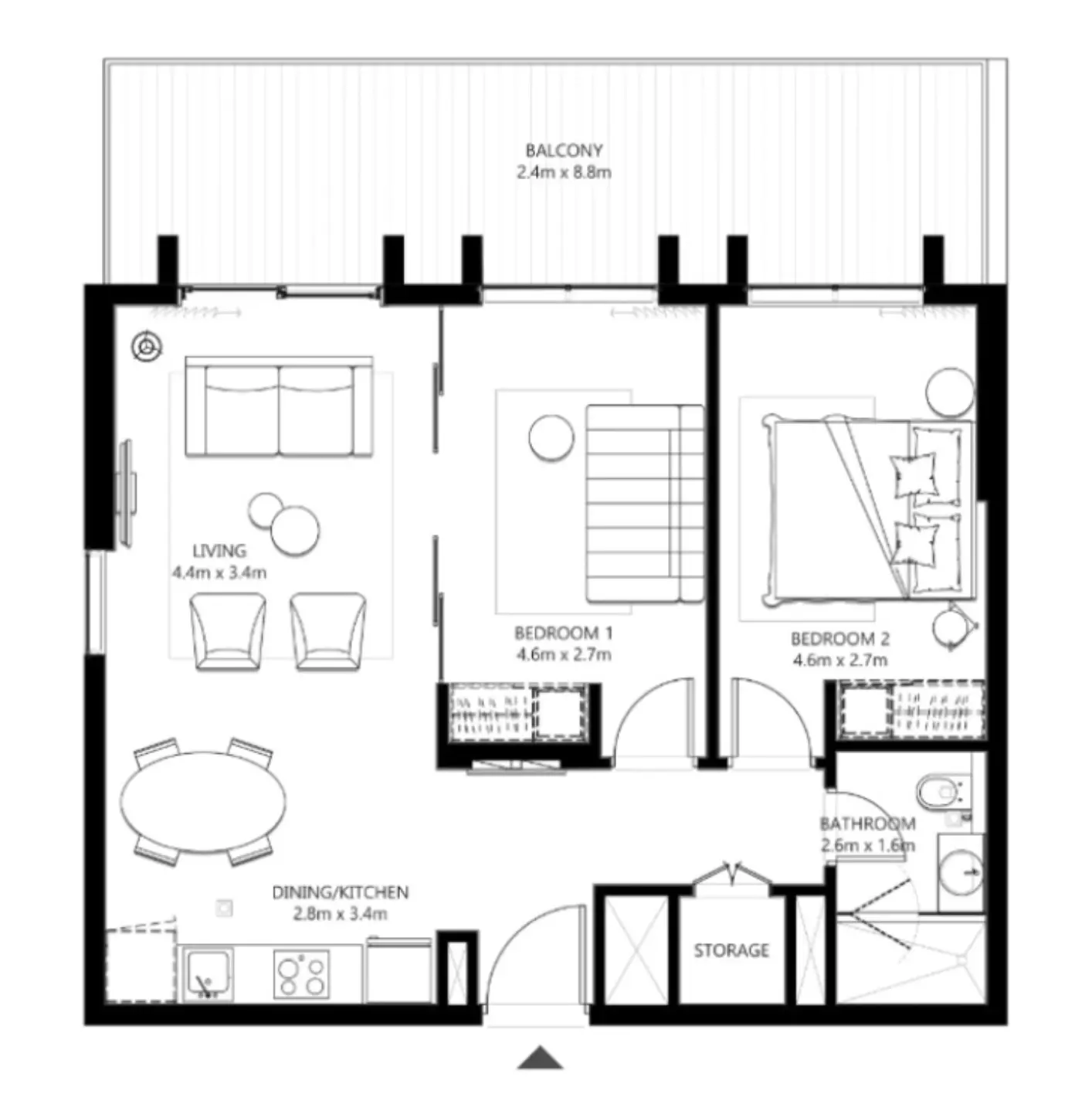 Unit floor plan image