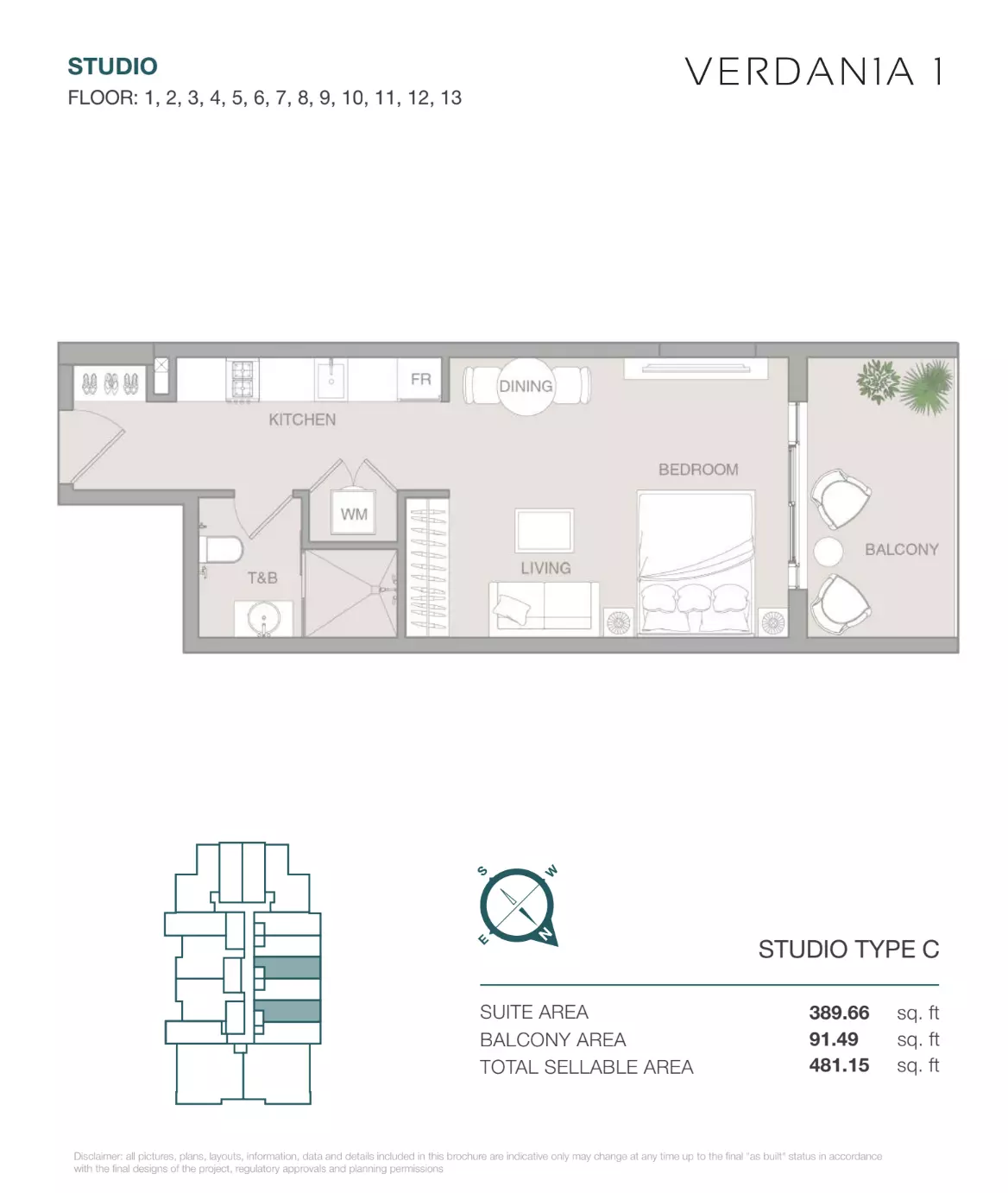 Unit floor plan image