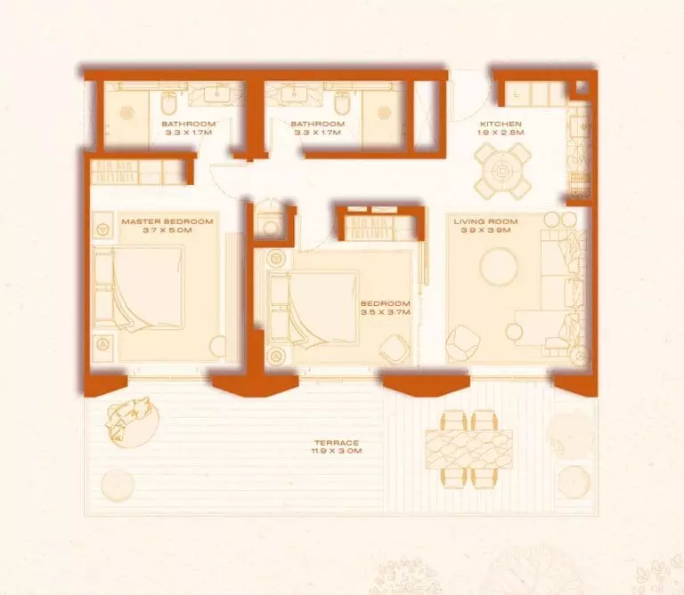 Unit floor plan image