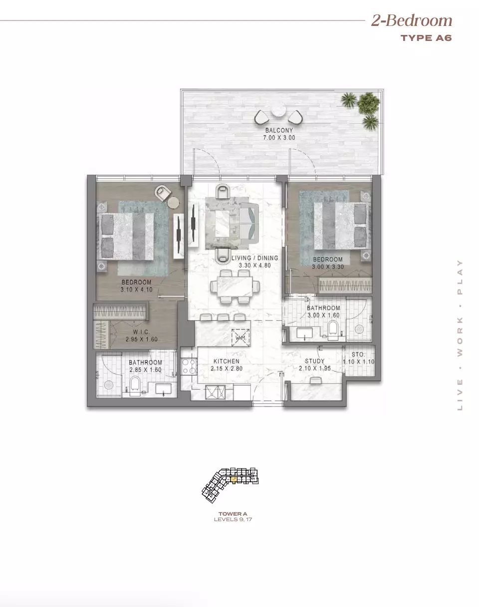 Unit floor plan image