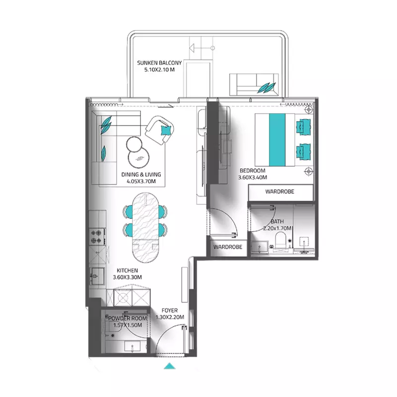 Unit floor plan image