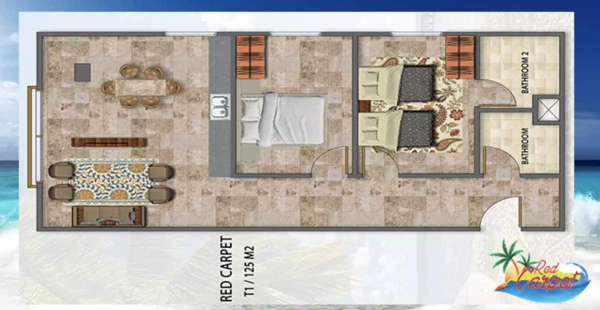 صورة مخطط ارضية الوحدة