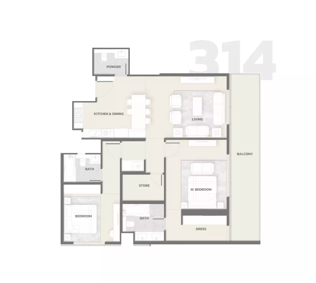 Unit floor plan image