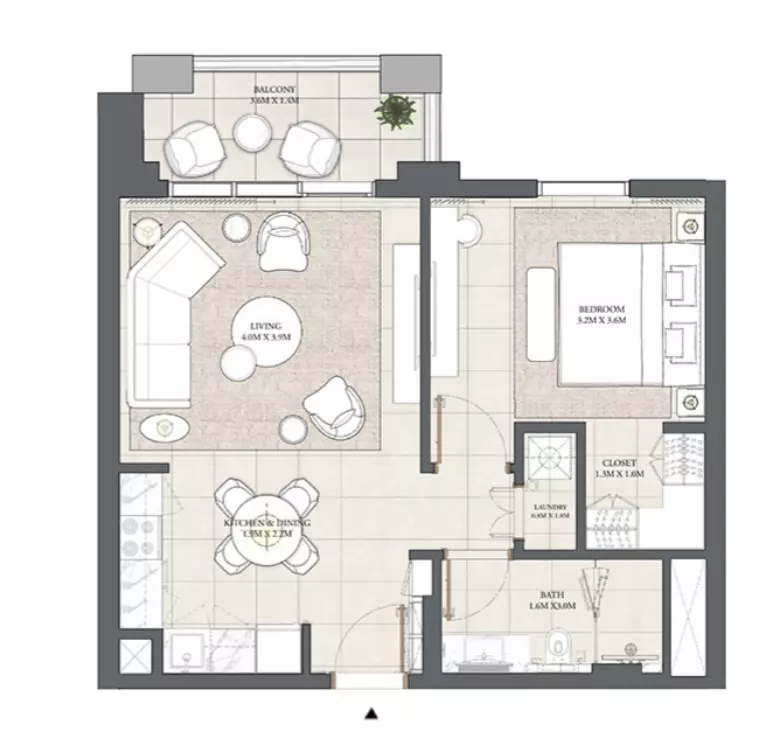 Cedar Creek Beach B2-Level 2-4, Unit 08, 1 bed