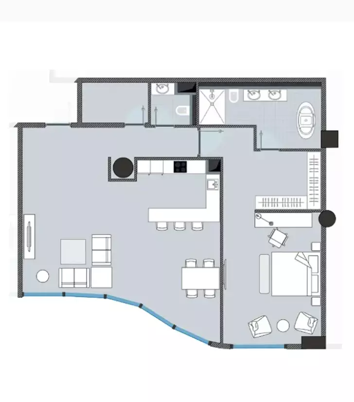 صورة مخطط ارضية الوحدة