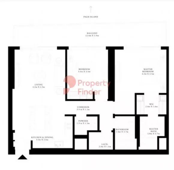 Grand Bleu Tower Unit 02 - Level 01, 2 beds