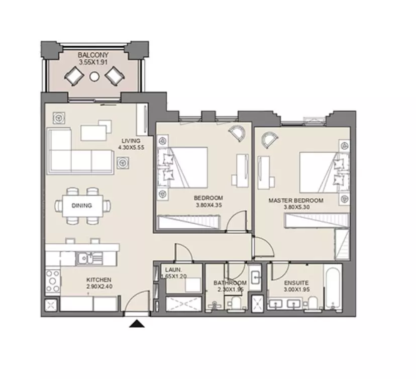 Jadeel at Madinat Jumeirah Living By Meraas Holding B11-Type A1, Level 2,3, Unit No-205, 2 beds