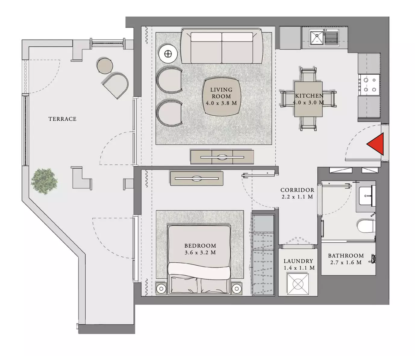 Creek Beach Lotus Unit 101, Level 01 Building 1, 1 bed