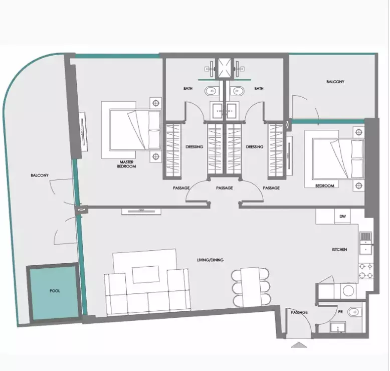 Unit floor plan image