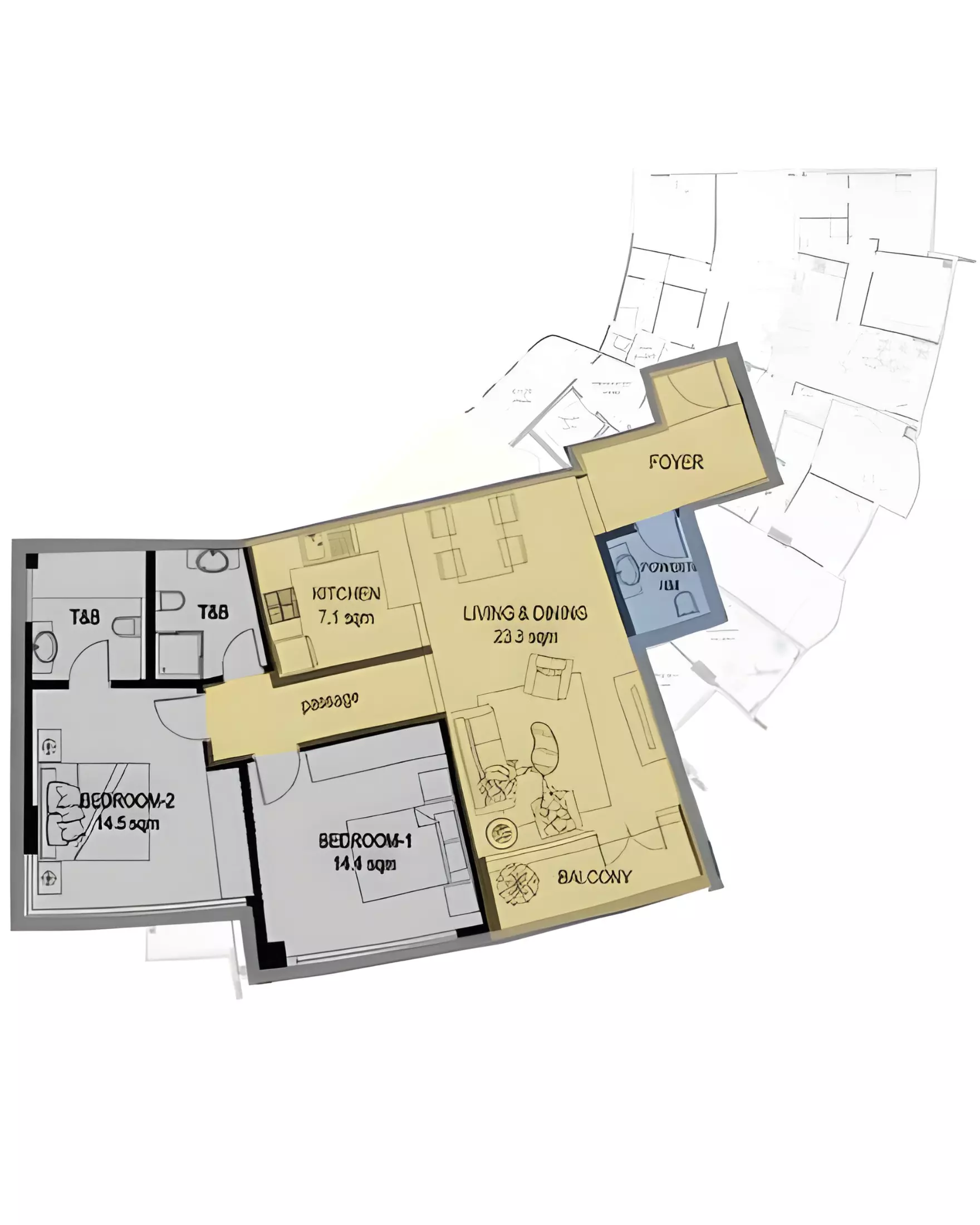 Unit floor plan image