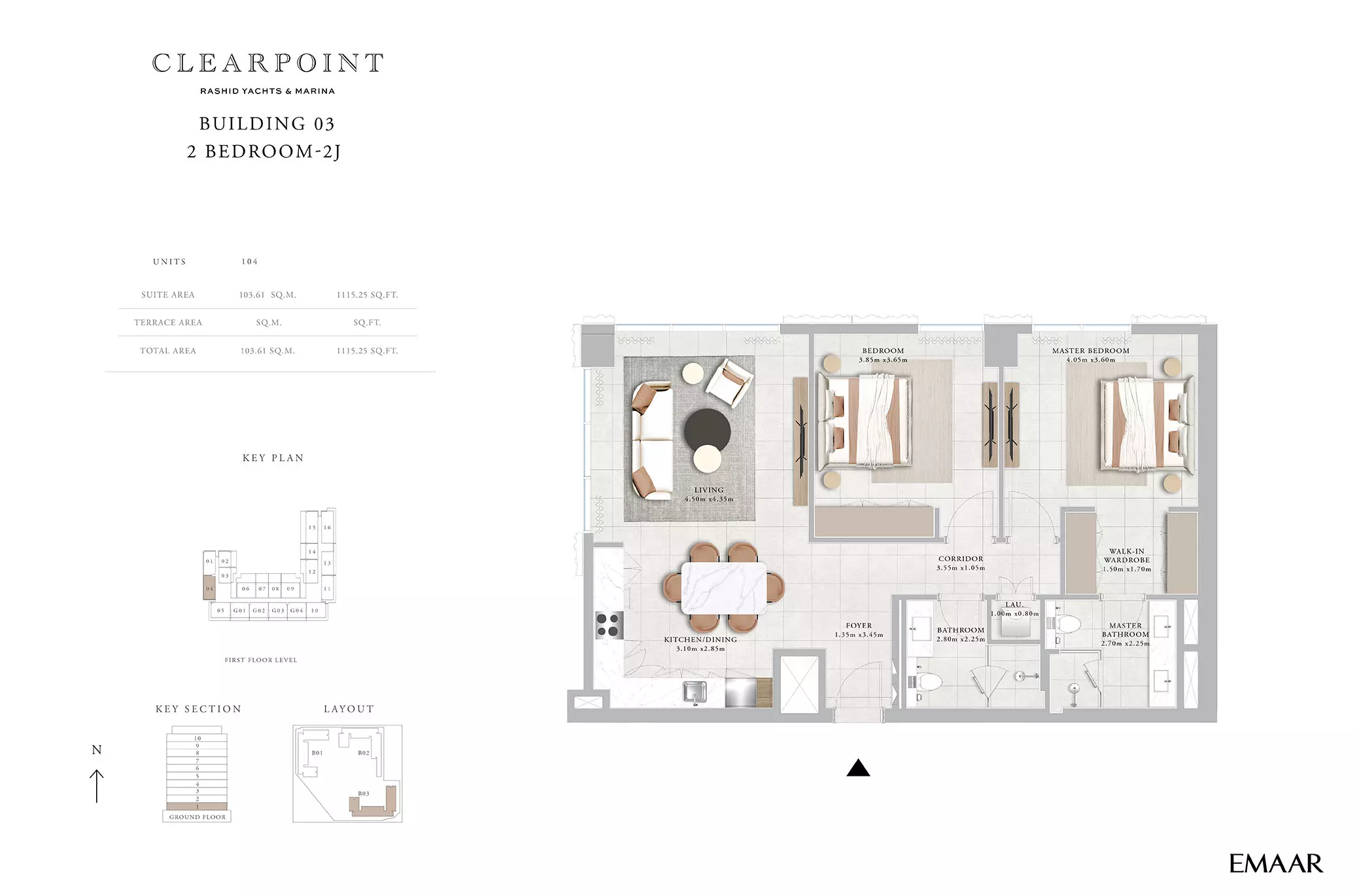Clearpoint Building 3 _ Type 2J, 2 beds