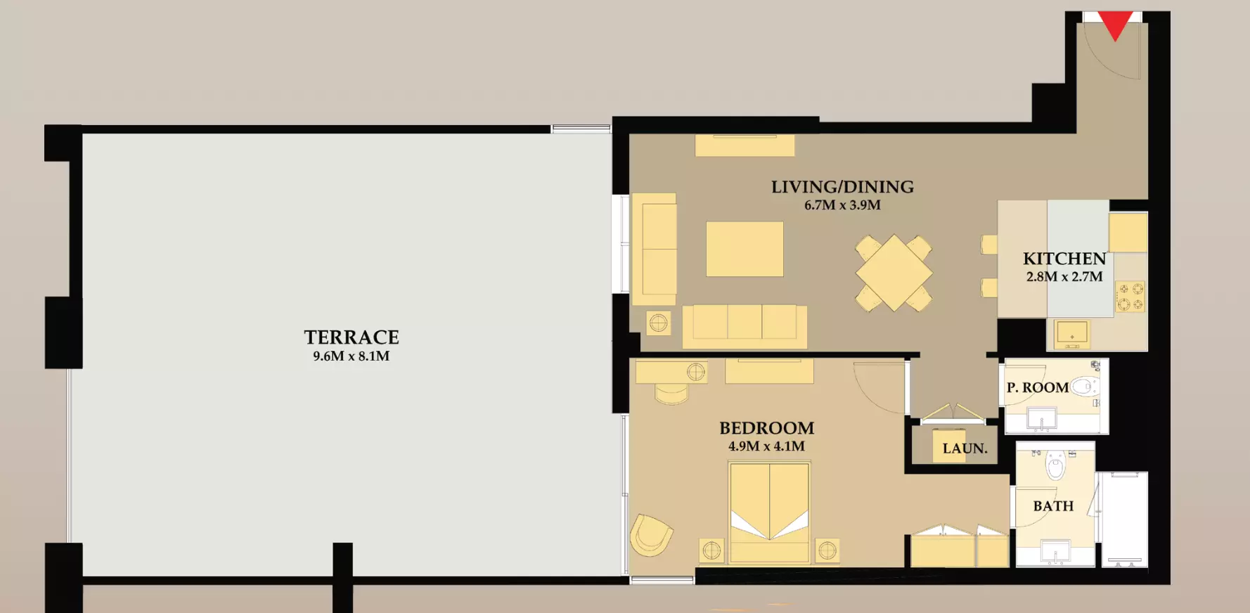 صورة مخطط ارضية الوحدة