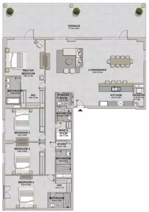 La Sirene Phase1 By Meraas Type 2, 4 beds
