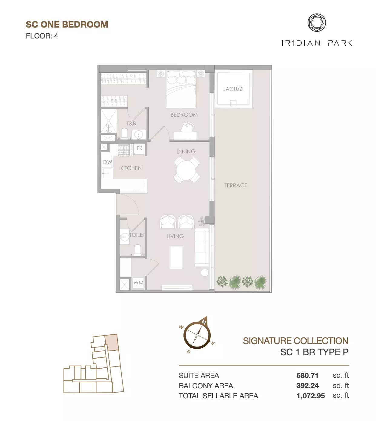 Unit floor plan image