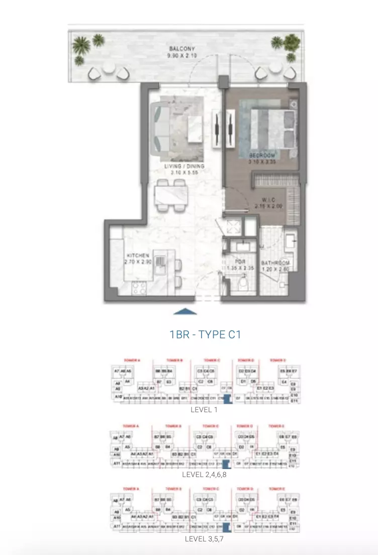 Unit floor plan image
