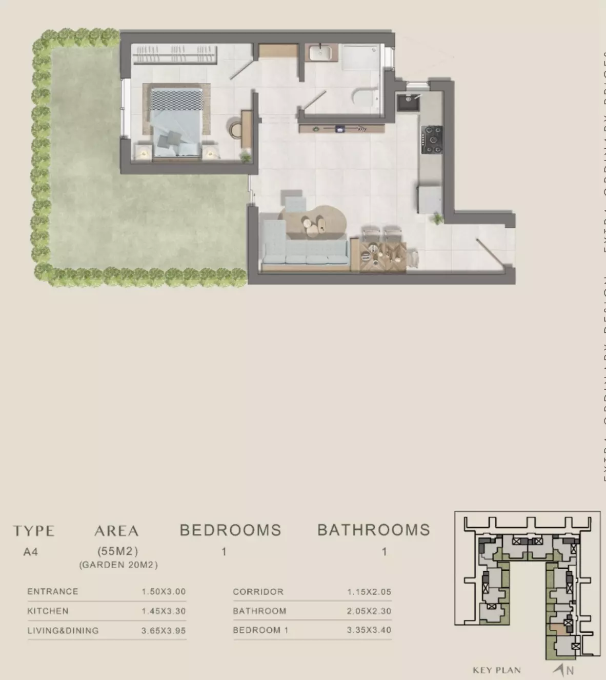 صورة مخطط ارضية الوحدة